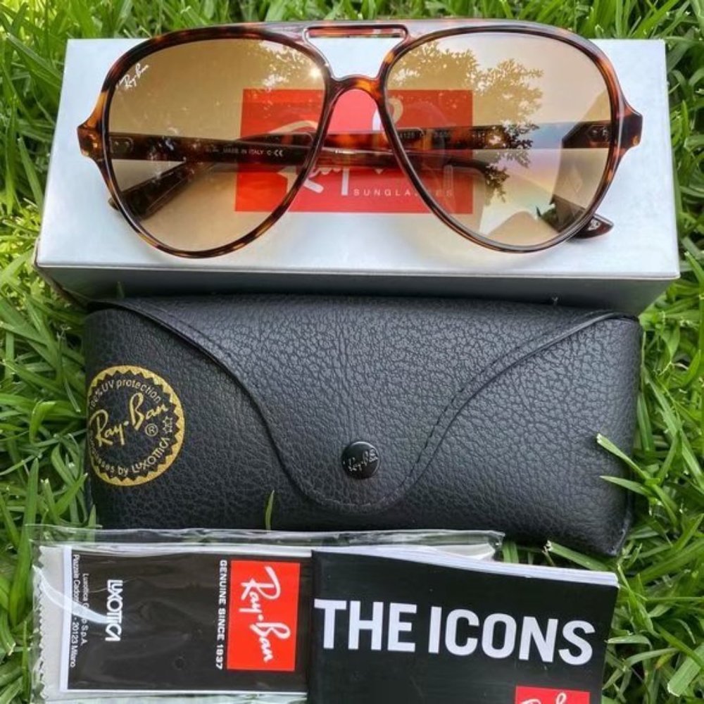 Ray-Ban RB4125 Tortoiseshell Polarized Sunglasses
